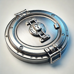 Люк нержавеющий D500 мм из стали AISI 304