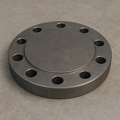 Фланец глухой нержавеющий Ду 100 Ру 16, сталь