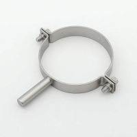 Хомут нержавеющий с держателем Dn 25 (22-32 мм) AISI 304 DIN для труб